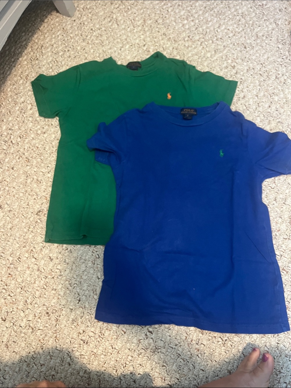Polo by Ralph Lauren Kids Short-Sleeve Tees in Green & Blue